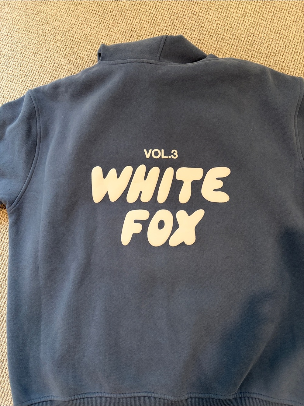 White Fox Boutique Navy Blue Pullover Hoodie - Picture 3 of 3